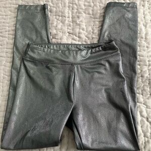 Cat & Jack Black Metallic Leggings